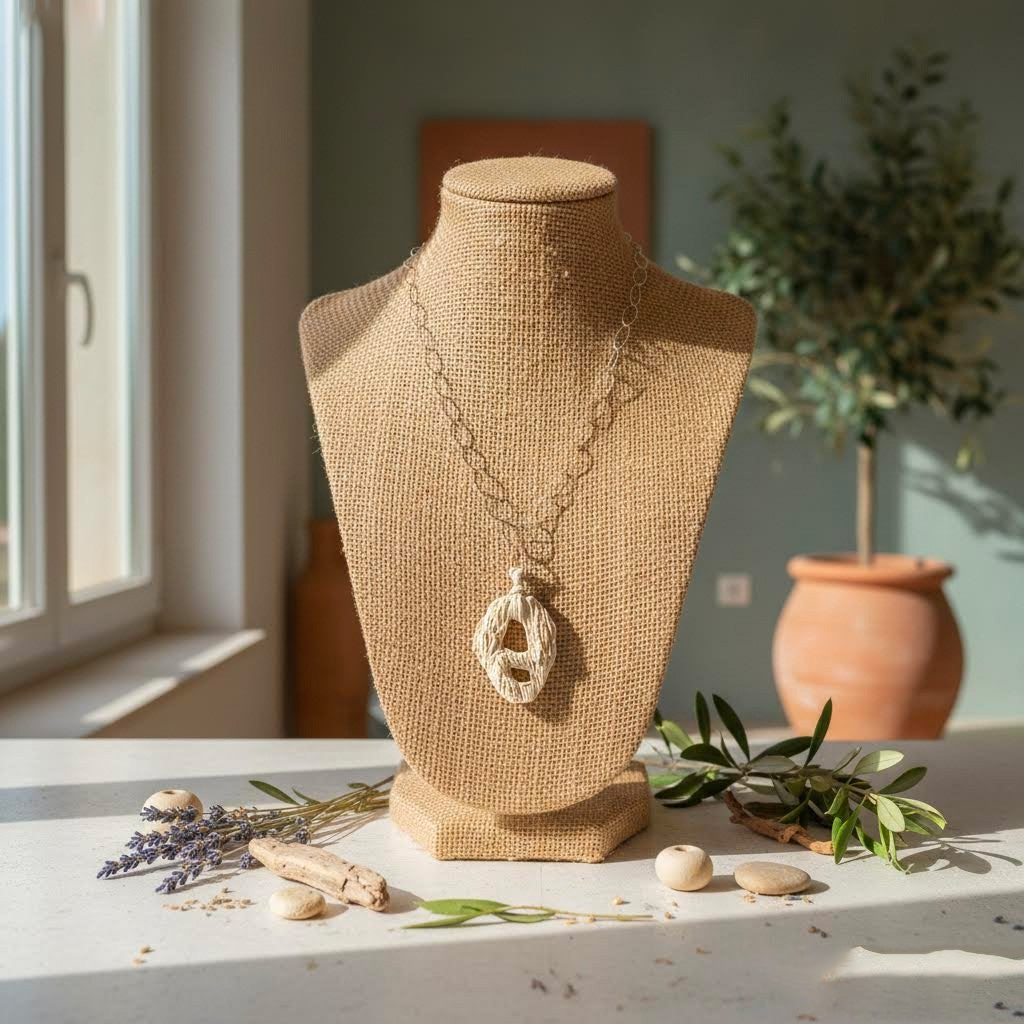 collana irregolare neptune in gres e argento 925-phaniac