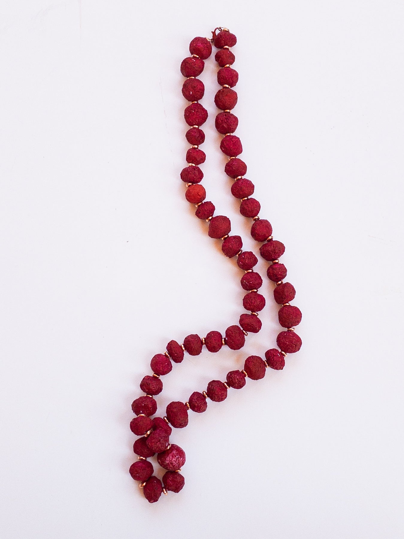 Pa*per - Collana artigianale di carta riciclata colorata media - PhaniaC