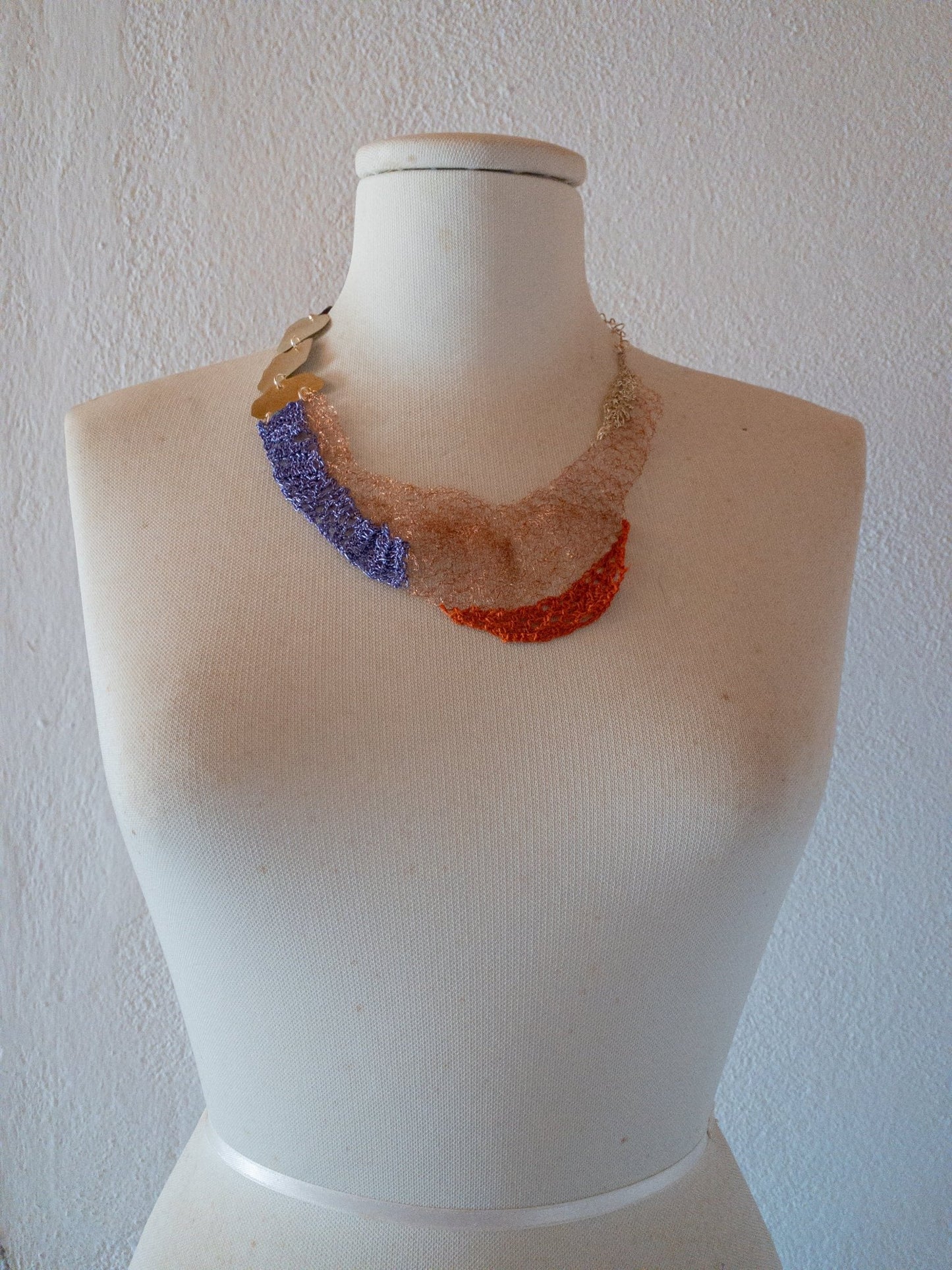 Piscinas Necklace- Collana artigianale crochet multicolor - PhaniaC