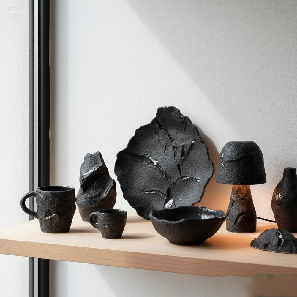 Perda Niedda - Ceramiche artigianali sarde materiche  in gres nero