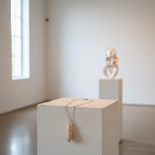 collana conchiglia artigianale Neptune in gres e argento 925-phaniac