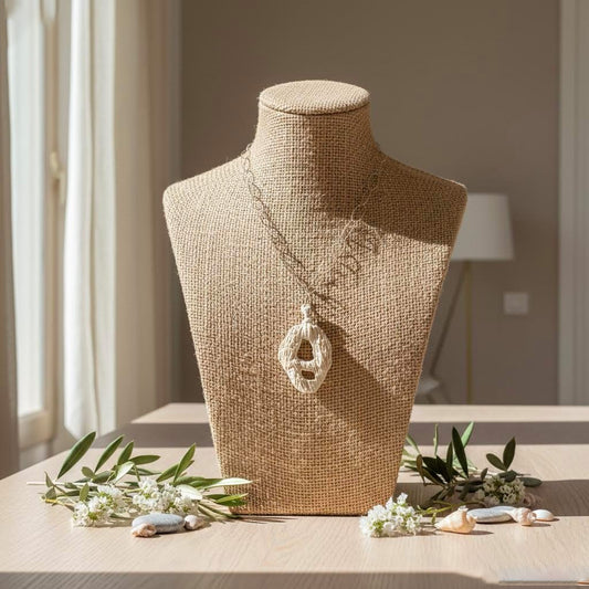 collana irregolare neptune in gres e argento 925-phaniac