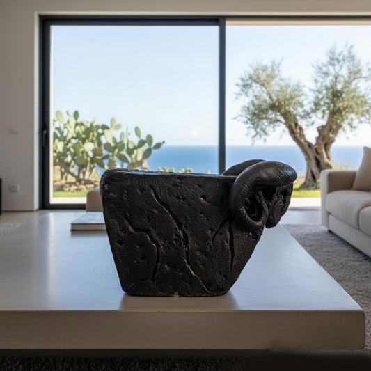 muflone perda niedda in gres nero-phaniac