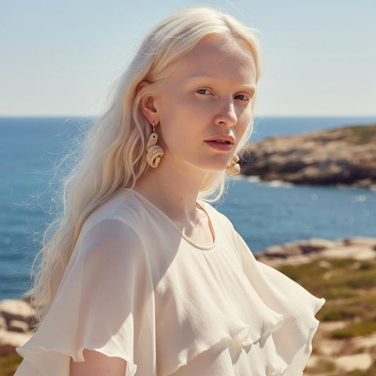 Orecchini artigianali torchon serie neptune in grs e argento 925-phaniac