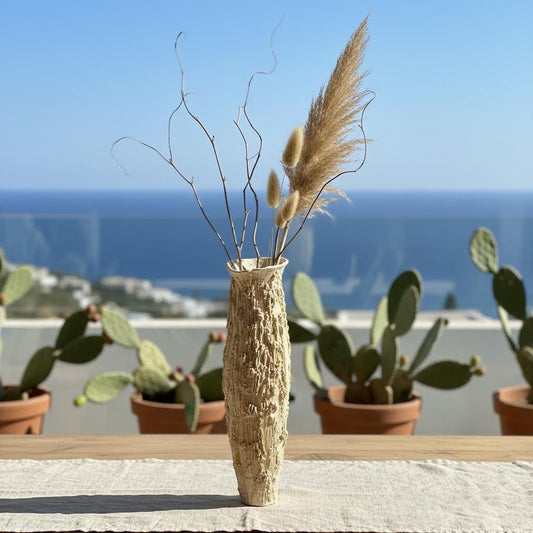 vaso  scultura  affusolato Neptune in gres-phaniac