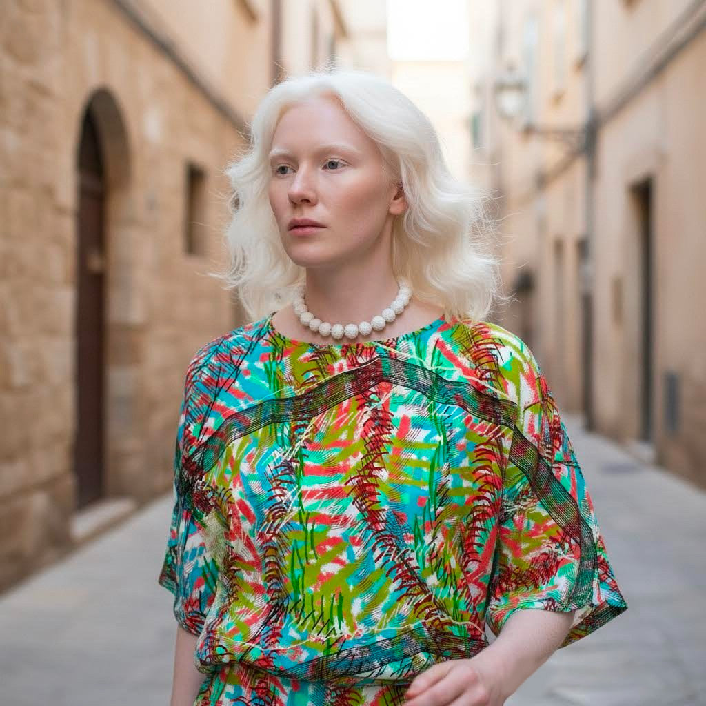 collana artigianale corta con perle di carta  pa*per-phaniac