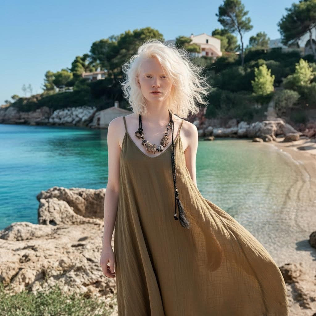 collana artigianale in corda, sughero e ceramica Gerrei-Phaniac