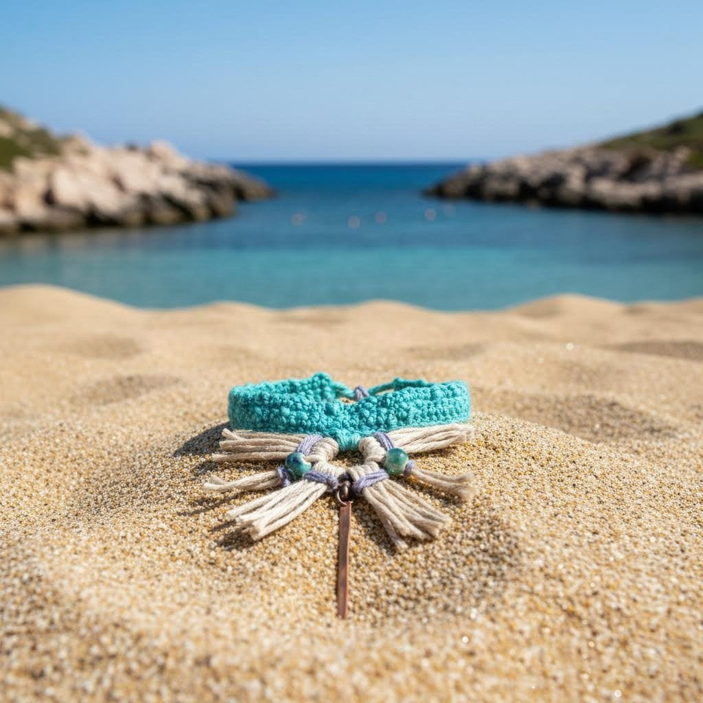 bracciale crochet e corda lagoon -phaniac