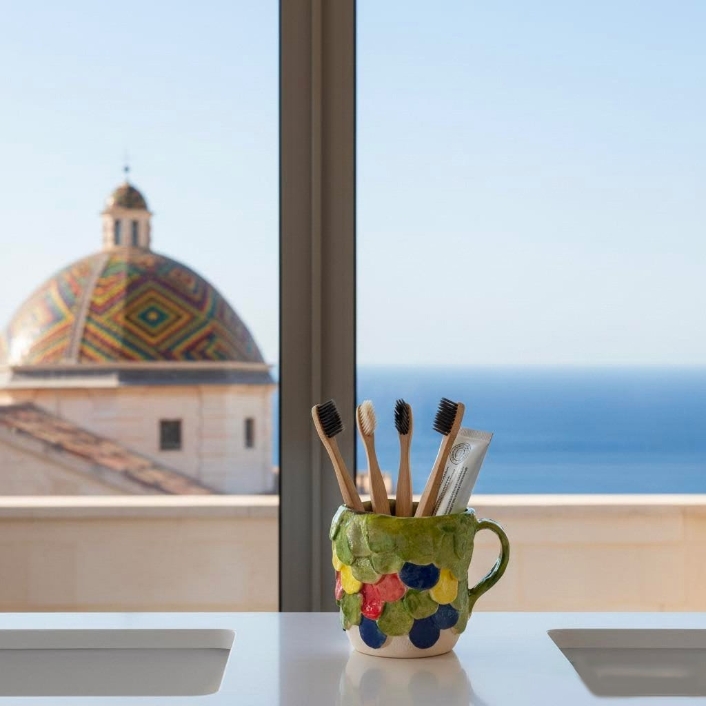 mug artigiaanale a scaglie m,ulticolor alguer-phaniac