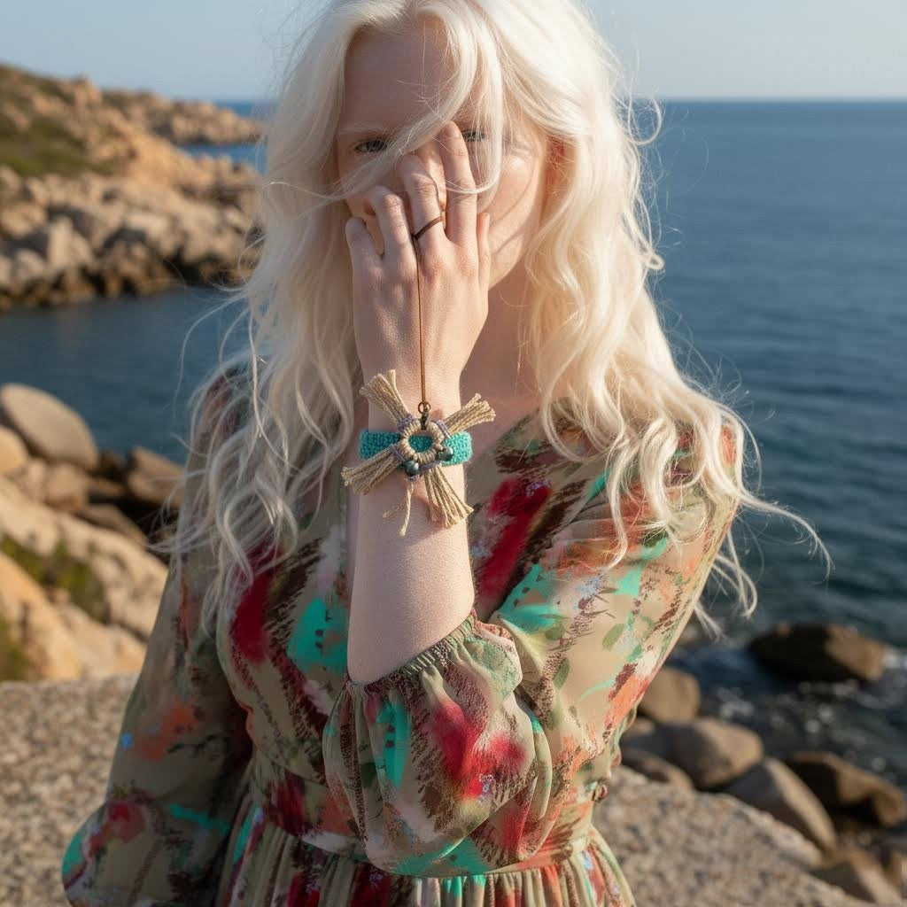 bracciale crochet e corda lagoon -phaniac