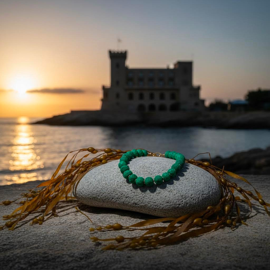 collana artigianale corta con perle di carta  pa*per-phaniac