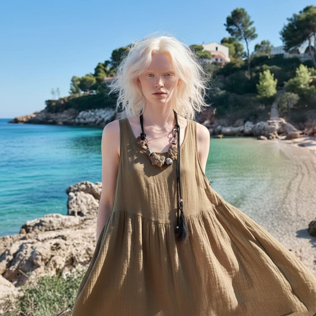 collana artigianale in corda, sughero e ceramica Gerrei-Phaniac