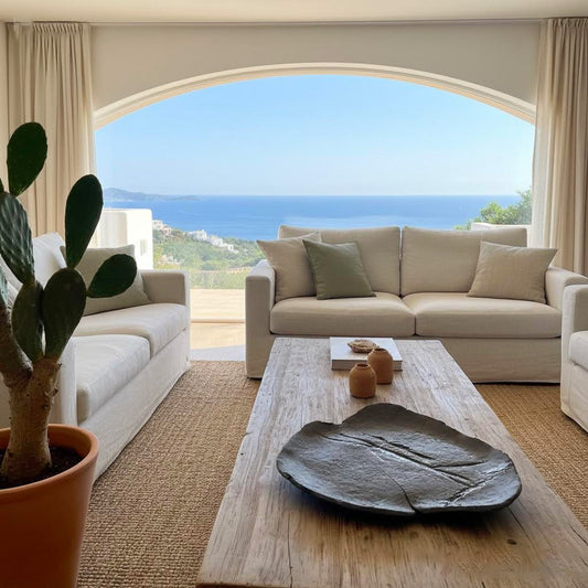 Perda Niedda- piatto artistico in ceramica nera 