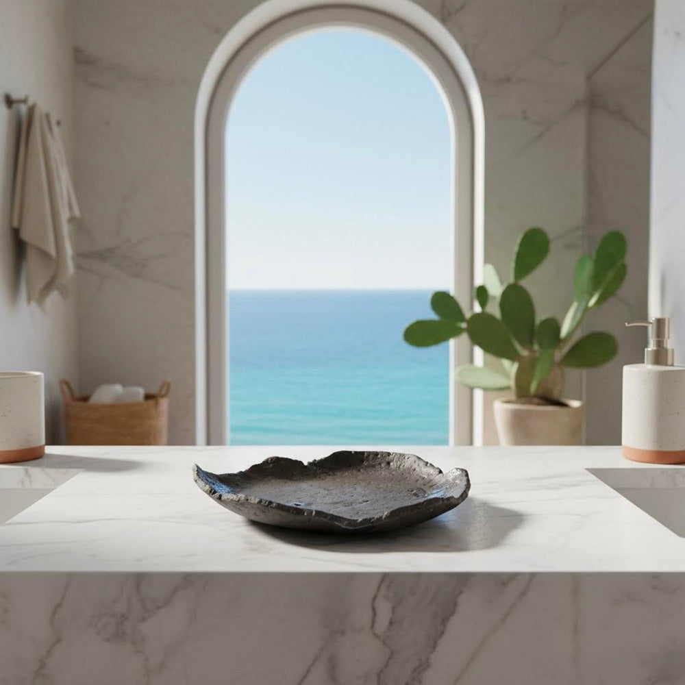 Perda Niedda- Piattino artigianale in ceramica nera