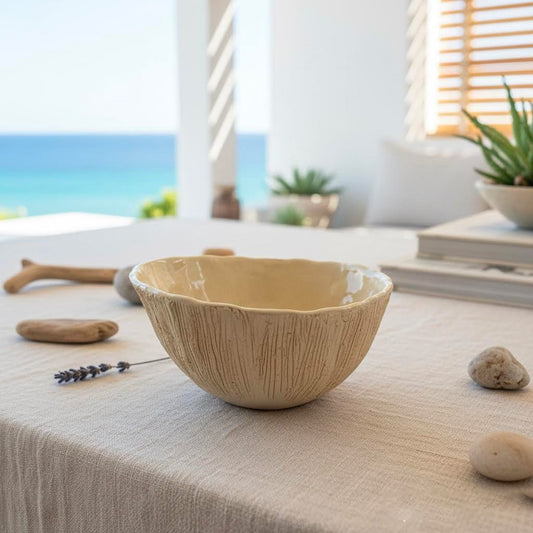 neptune-ciotola scultura artigianle in gres